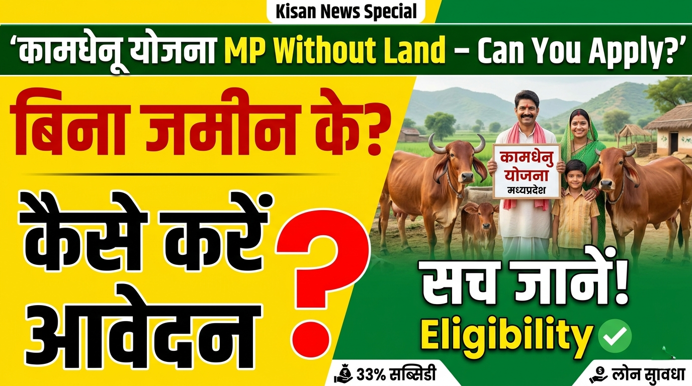 Kamdhenu Yojana MP Without Land – Can You Apply