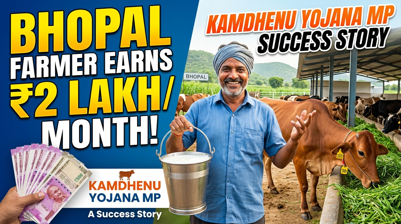 Kamdhenu Yojana MP Success Story – A Bhopal Farmer Earning Rs 2 Lakh Per Month