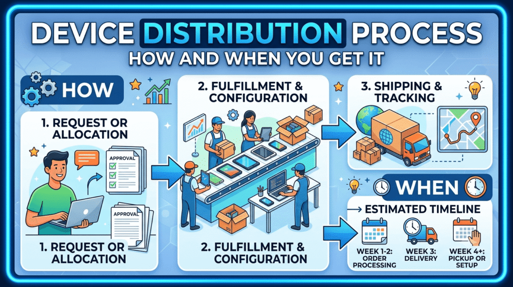 Device Distribution Process – How and When You Get It