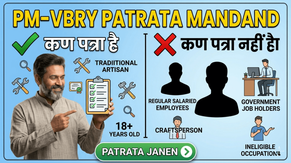 PM-VBRY के लिए पात्रता मानदंड – कौन पात्र है और कौन नहीं