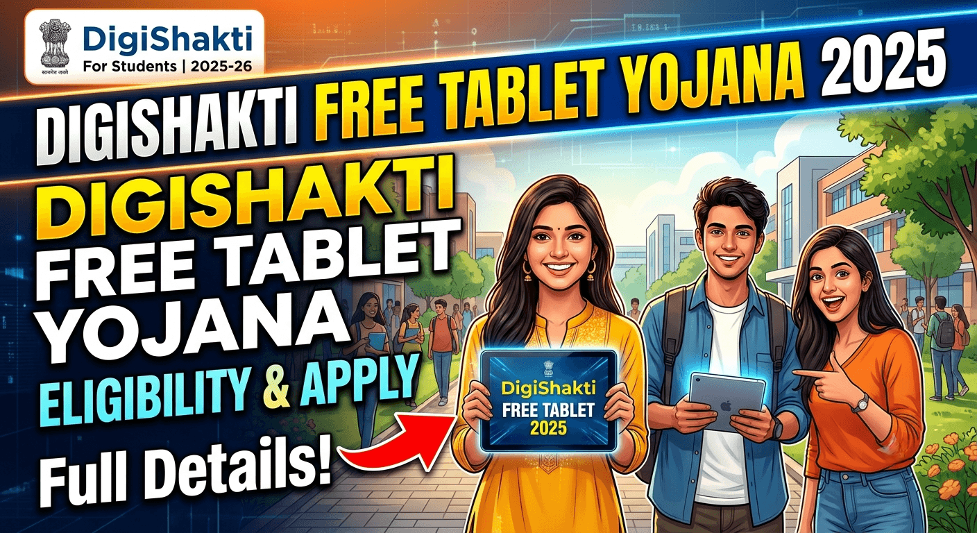 DigiShakti Free Tablet Yojana: Eligibility & Apply
