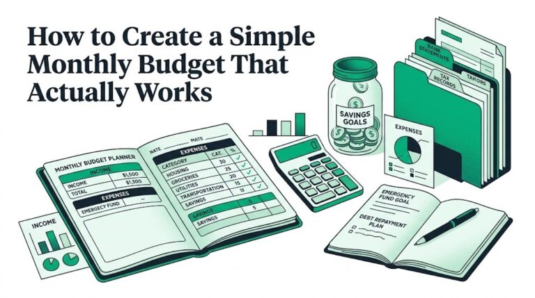 How to Create a Simple Monthly Budget That Actually Works