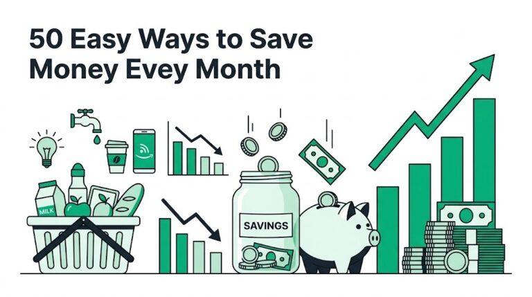 50 Easy Ways to Save Money Every Month